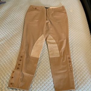 Ralph Lauren Womens Riding Pants with Suede patch